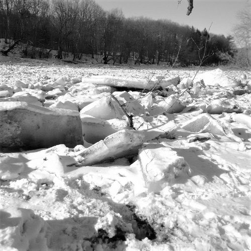 Ice Jam on the Susquehanna BW